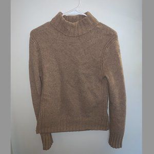 JCrew Brown Turtleneck Wool Blend Sweater - Size XS